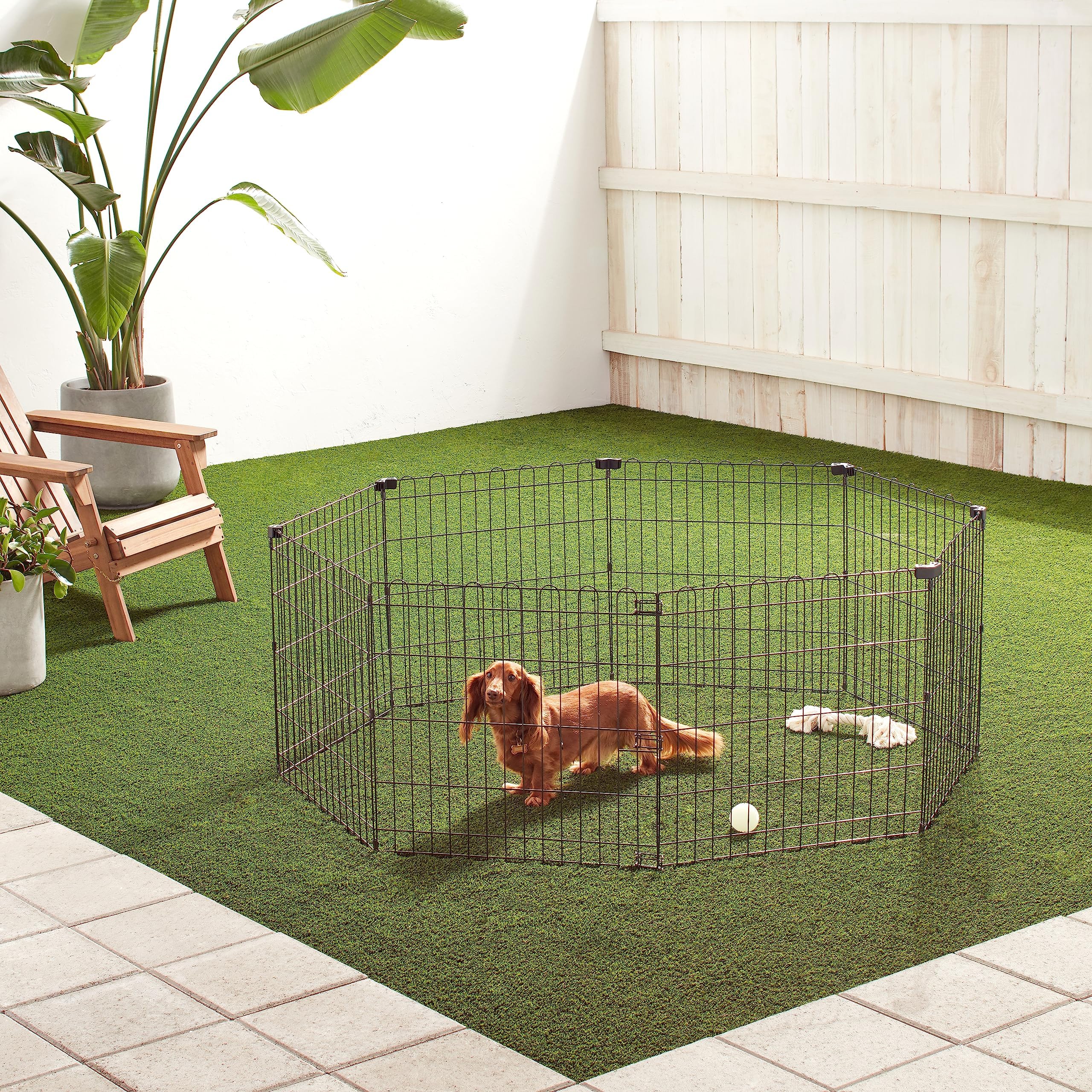 Amazon | Amazonベーシック ペットサークル ペットフェンス 犬用